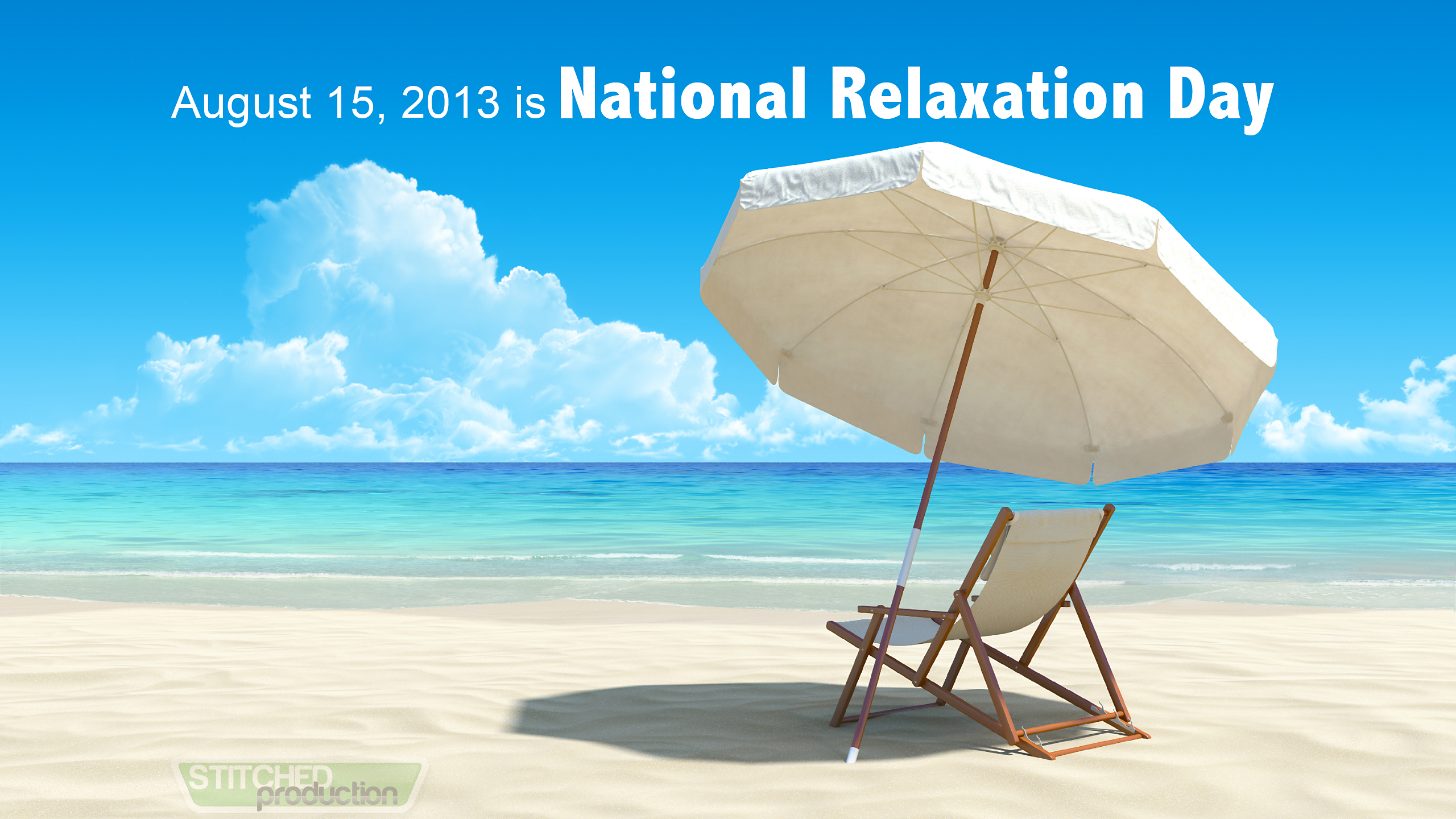 National Relaxation Day by Stitched Production